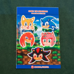 Plancha de Stickers Sonic