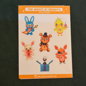 Plancha de Stickers Five Nights at Freddy's